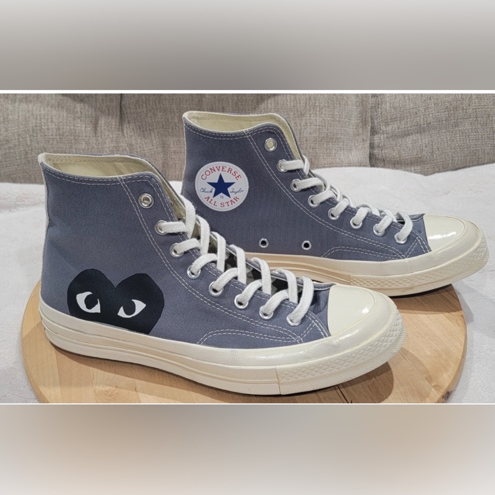 Comme des Garcons Gray Chuck Taylor High Size Men’s Size 9 / Women’s Size 11